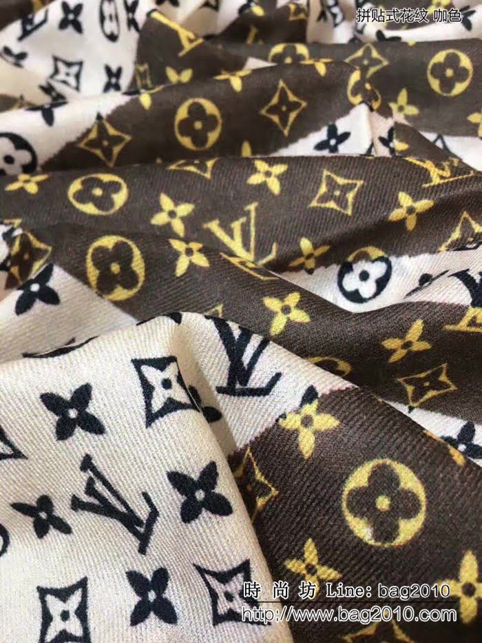 路易威登LV2018新款 百搭山羊絨長圍巾 LLWJ6044